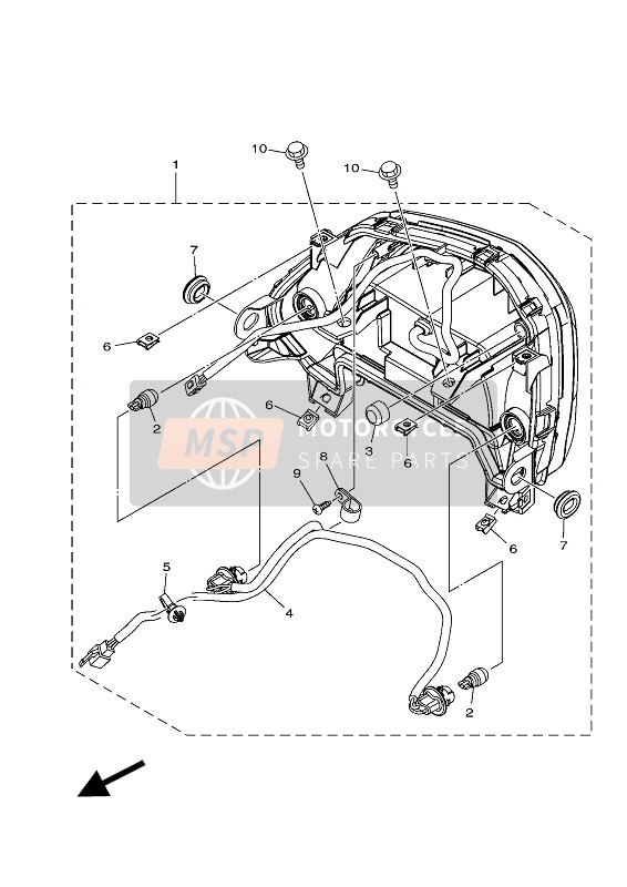 Yamaha TRICITY 125 2018 Rücklicht für ein 2018 Yamaha TRICITY 125